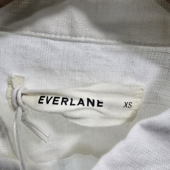 Everlane Shirt Mens White Linen Long Sleeve Button Down European Flax - Picture 3 of 13